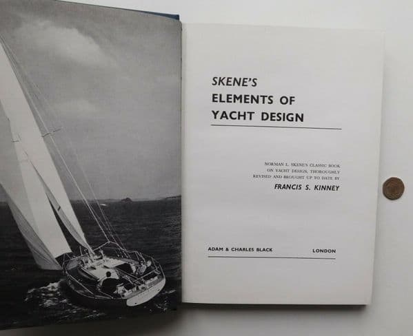 Skene's Elements of Yacht Design 1962 book Francis Kinney sailing vintage 1960s
